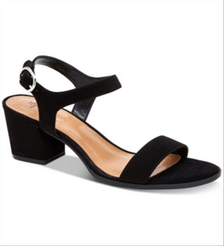 Style & Co Women's Mollee Open Toe Casual Ankle Strap Sandals Black Size 6 M