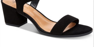 Style & Co Women's Mollee Open Toe Casual Ankle Strap Sandals Black Size 6 M