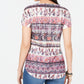 Style & Co Women's Printed T-Shirt Pink Size PP