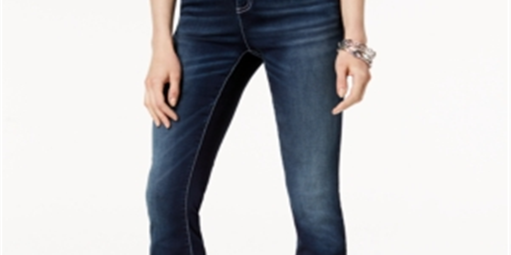 INC International Concepts Women's Petite Bootcut Jeans  Blue Size 6 P