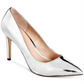Call It Spring Womens Agrirewiel Fabric Pointed Toe Classic Pumps Silver Size 7 B