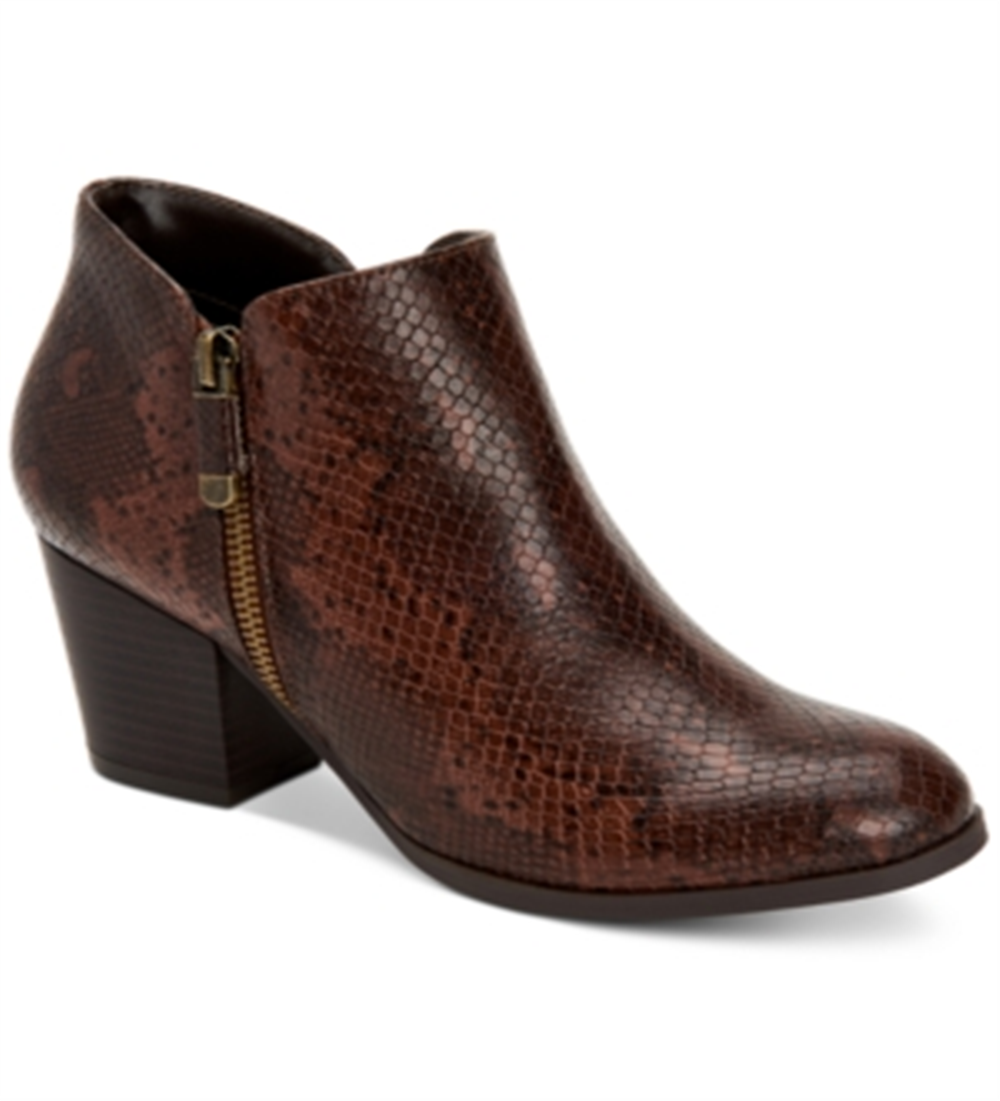 Style & Co Women's Masrinaa Booties Brown Size 6.5
