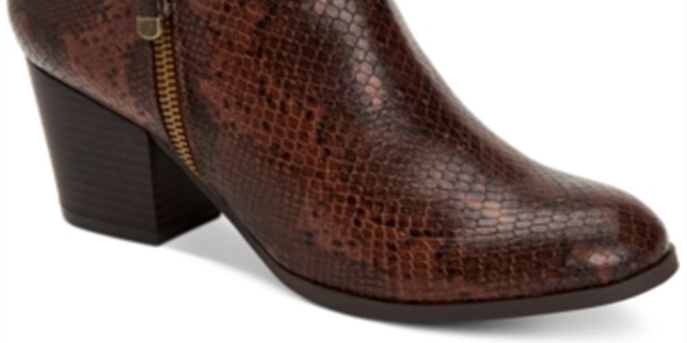 Style & Co Women's Masrinaa Booties Brown Size 6.5