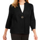 JM Collection Women's Holiday Party Brooch Cardigan Deep Black Size Small