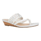 Kenneth Cole Reaction Women's Great Chime Thong Sandal White Size 9.5M