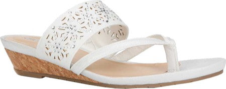 Kenneth Cole Reaction Women's Great Chime Thong Sandal White Size 9.5M