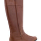 Ralph Lauren Women's Bernadine Leather Tall Riding Boots Brown Size 8.5 B