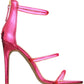 Bebe Women's Metallic Ankle Strap Dress Sandals Pink Size 10 M