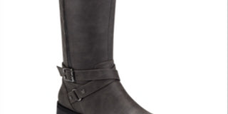 Guess Women's Haydin Faux Leather Tall Riding Boots Gray  Size 5 M