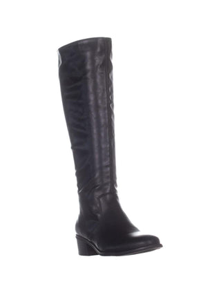 Bar III Women's Vayla Zip up Block Heel Knee High Boots Black Size 11 M