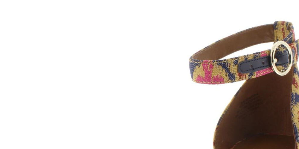 Nine West Women's Jeranna Mixed Media Ankle Strap Espadrilles Shoes Blue Size 9 M