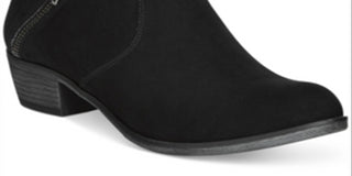 American Rag Women's Padded Abby Round Toe Block Heel Booties Black Size 7.5 M