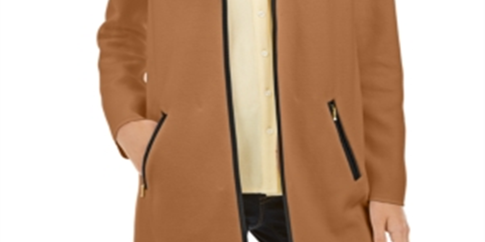 Charter Club Women's Milano Cotton Open Front Cardigan Brown Size Small