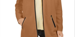 Charter Club Women's Milano Cotton Open Front Cardigan Brown Size Small