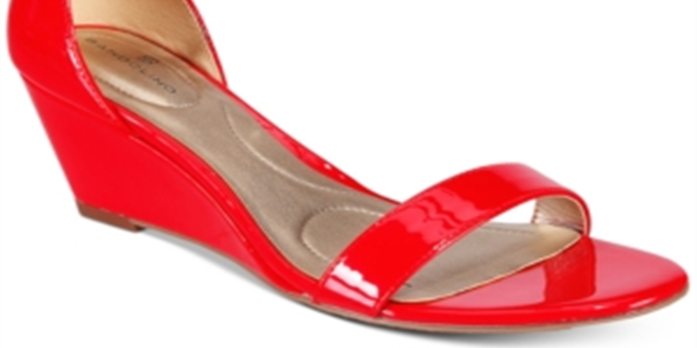 Bandolino Women's Wedge Shoes Red Size 6 M