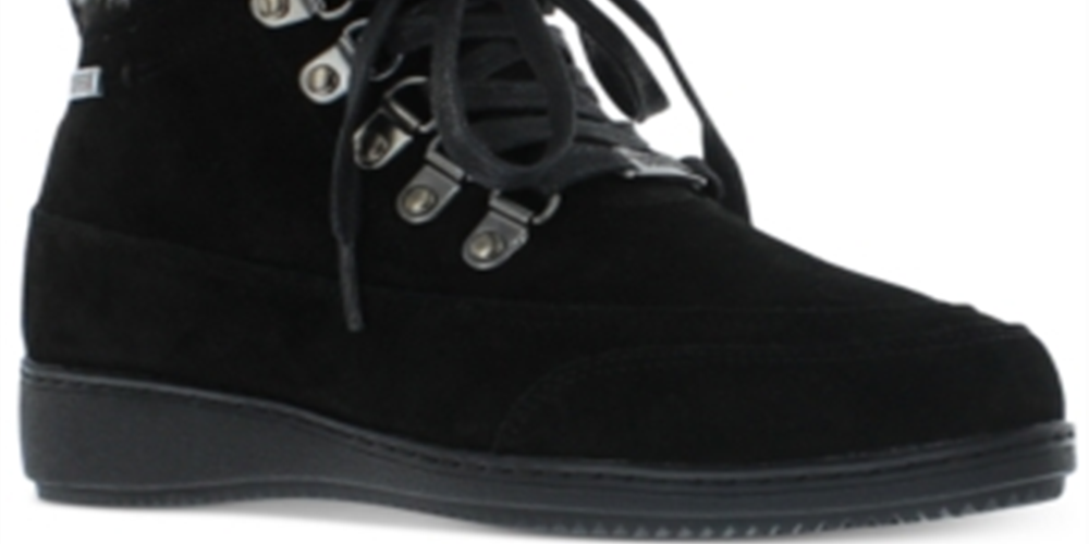 Khombu Women's Francie Suede Waterproof Winter Boots Black Size 6 M