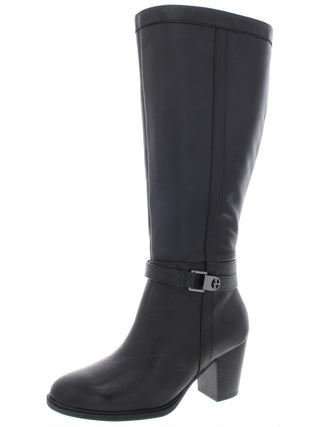 Giani Bernini Women's Wide Calf Leather Dress Boots Black Size 12 M-WC