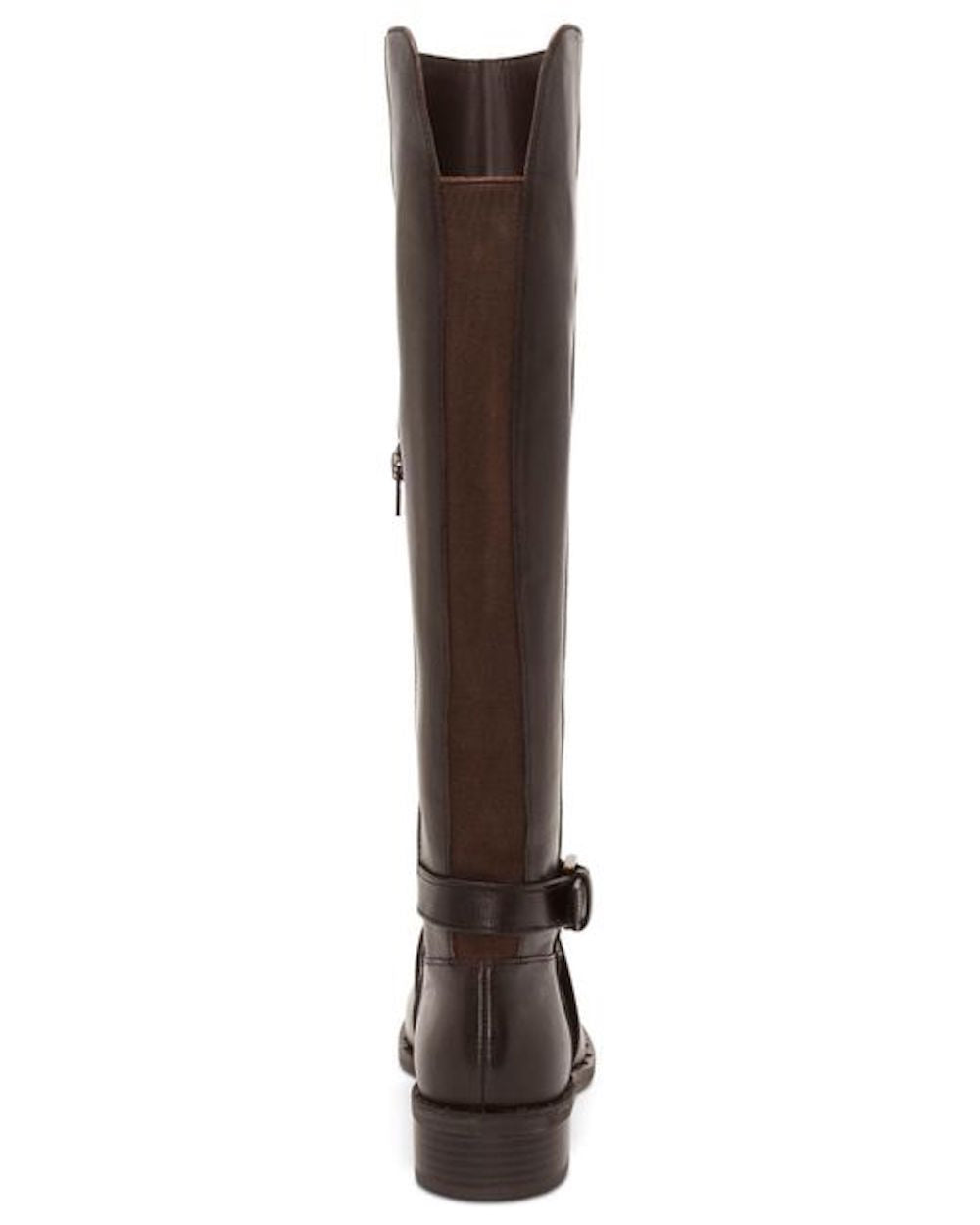 INC International Concepts Women's Fadoral Leather Round Toe Knee High Fashion Boots Brown Size 9