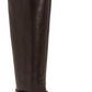 INC International Concepts Women's Fadoral Leather Round Toe Knee High Fashion Boots Brown Size 9