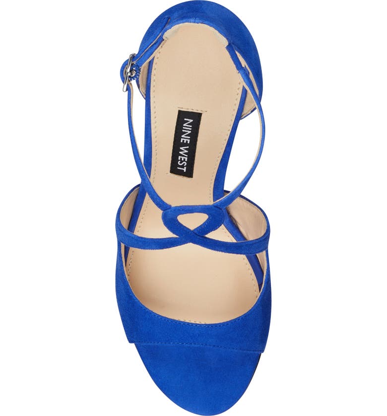 Nine West Women's Giaa Evening Sandals Blue Size 6 M