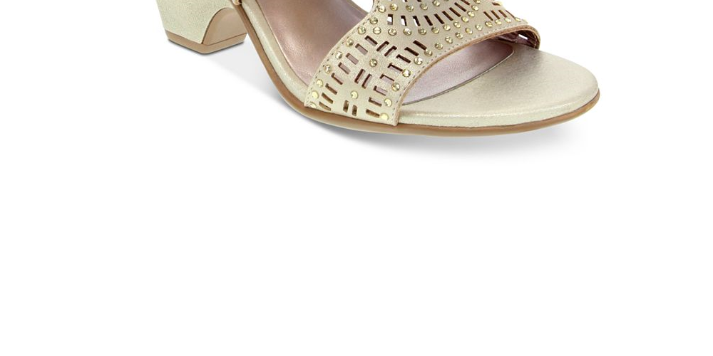 Karen Scott Women's Kendra Open Toe Casual Slide Sandals Silver Size -8.5 M