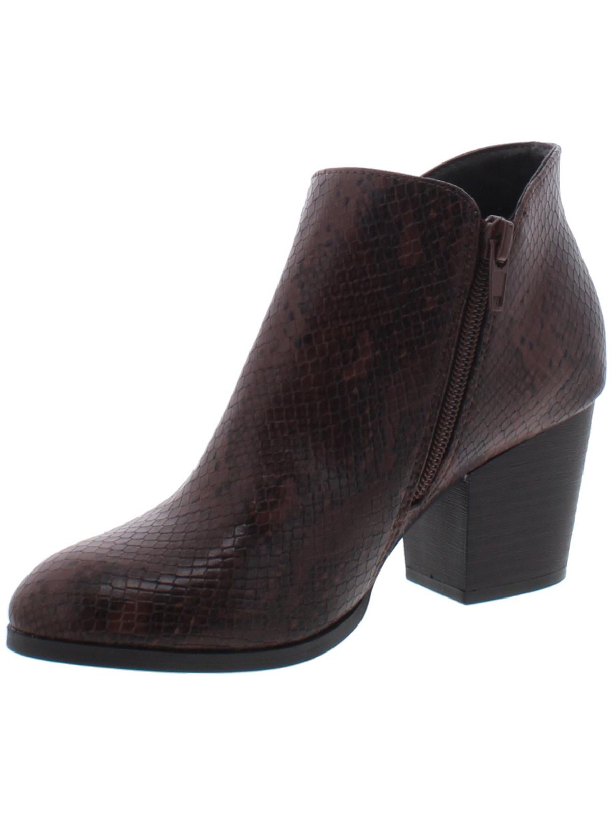 Style & Co Women's Masrinaa Booties Brown Snake Size 8.5 M