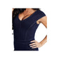 Guess Women's Jean Material Sleeveless V Neck Straight Leg Jumpsuit Blue Size X-Small
