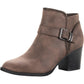 American Rag Women's Milly Nubuck Block Heel Ankle Boots Brown Size 7 M