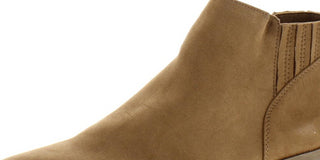 American Rag Women's Western Inspiration Tori Pointed Toe Block Heel Zip up Booties Brown Size 11 M