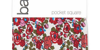 Bar III Men's Charter Floral Pocket Square Red Size Regular