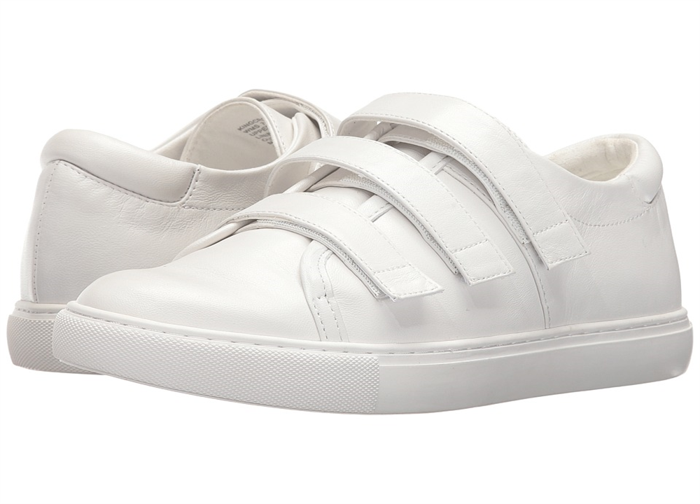 Kenneth Cole New York Women's Kingcro Leather Sneaker White Size 8 M