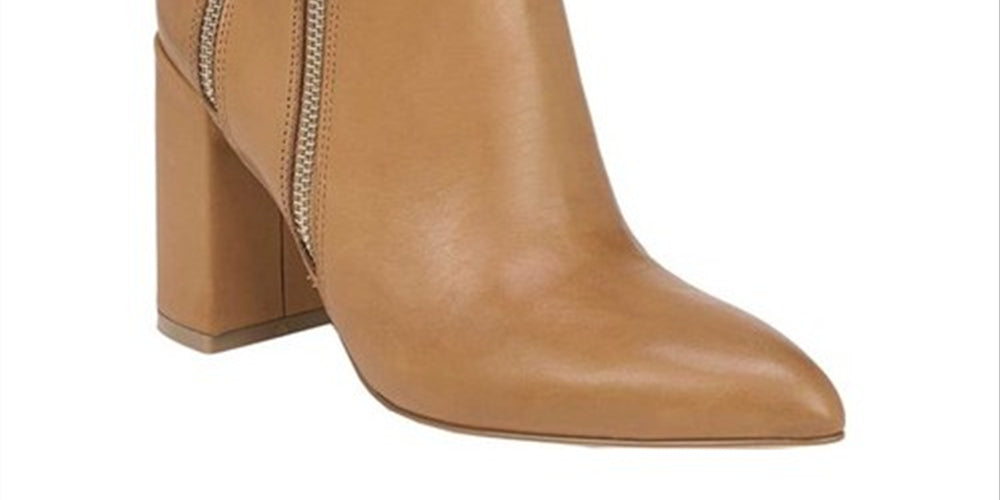 Fergie Women's Enigma Block Heel Bootie Brown Size 10 M