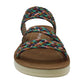 Madden Girl Women's Press Fabric Open Toe Casual Slide Sandals Brown Size 7.5 M
