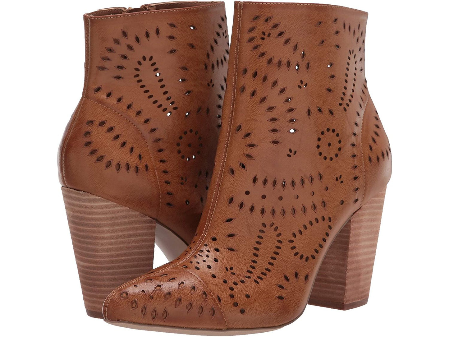 Carlos By Carlo Santana Women's Taryn Pointed Toe Ankle Fashion Boots Brown Size 7.5 M