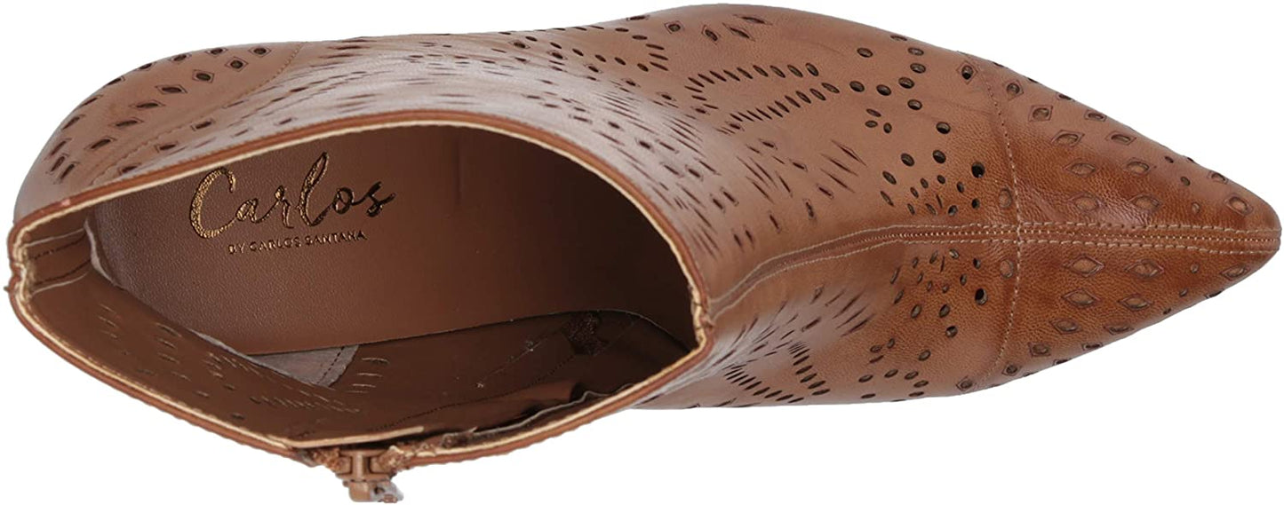 Carlos By Carlo Santana Women's Taryn Pointed Toe Ankle Fashion Boots Brown Size 7.5 M