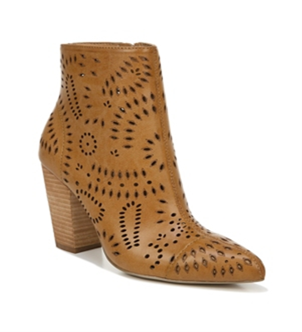 Carlos By Carlo Santana Women's Taryn Pointed Toe Ankle Fashion Boots Brown Size 7.5 M