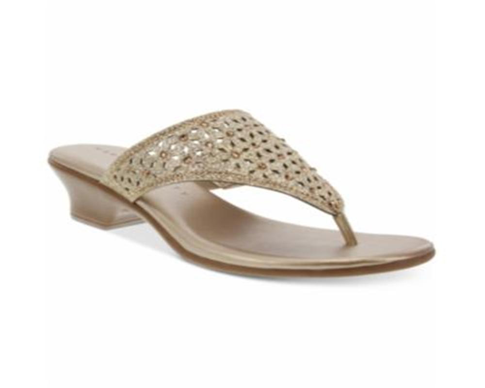 Karen Scott Women's Elda Sandals Gold  Size 9.5M