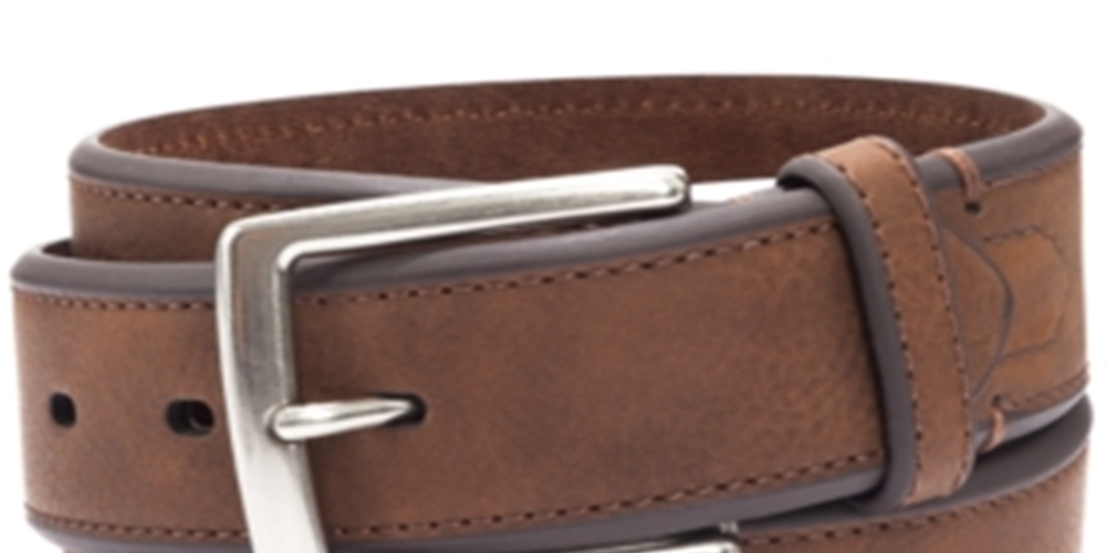 Club Rom Men's Dress  Bevel Edge Casual Accessory Brown Size 32 R