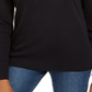 Karen Scott Women's  Petite Embellished Holiday Shirt  Black Size Petite M