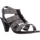 Karen Scott Women's Nicolle Fabric Open Toe Special Occasion Slingback Sandals Black Size 6.5M