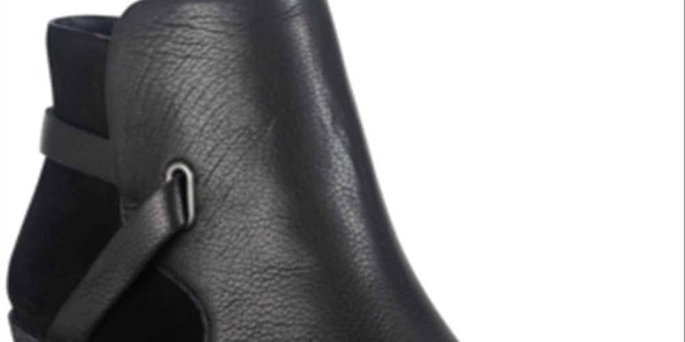 American Rag Women's Ashlyn Leather Leather Booties Black Size 6.5 M