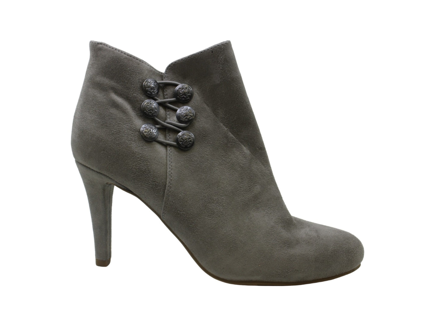 Rialto Women's Cairo Fabric Closed Toe Ankle Fashion Boots Gray  Size 10 M