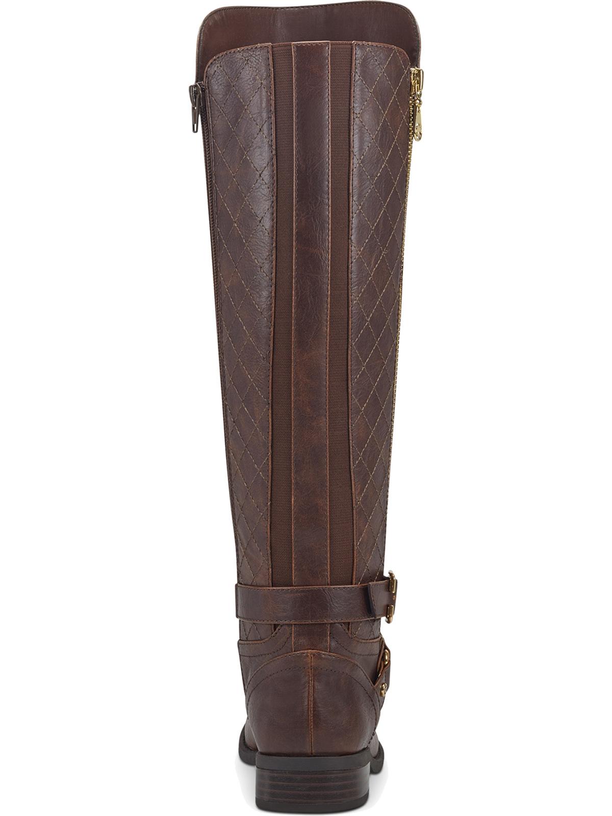 Guess Women's Haydin Faux Leather Riding Boots Brown Size 7.5 MW