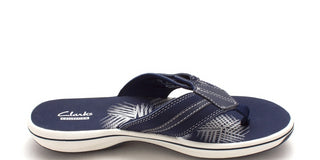 Clarks Women's Brinkley Bree Open Toe Casual -Navy Size 8 M