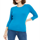 Maison Jules Women's Ribbed Crew Neck Sweater Blue Size XX-Large