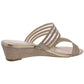 Charter Club Women's Graceyy Fabric Open Toe Casual Platform Sandals Gray Size 8.5 M