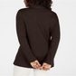 Karen Scott Women's Cotton Studded Open-Front Cardigan  Chocolate Size Large