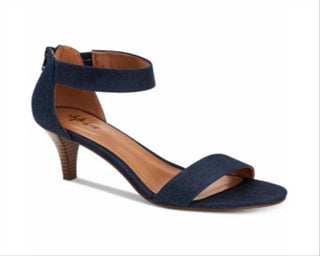 Style & Co Women's Paycee Open Toe Casual Ankle Strap Sandals Blue Size 12 M