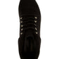 Charter Club Women's Round Toe Block Heel Lace-up Booties Black Size 9.5 M