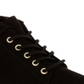 Charter Club Women's Round Toe Block Heel Lace-up Booties Black Size 9.5 M